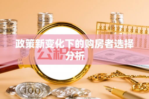 溆浦政策新变化下的购房者选择分析
